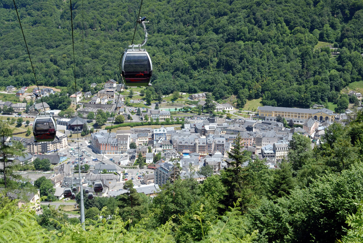 Cauterets (Parcul Național Pirinei) : Téléphérique de Cauterets dans les Pyrénées