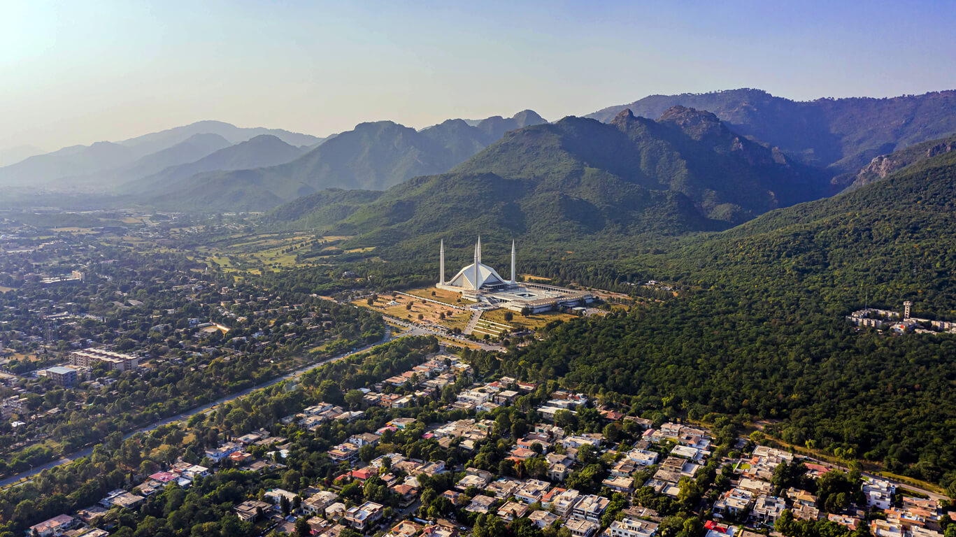 Islamabad : La mosquée Shah Faisal à Islamabad